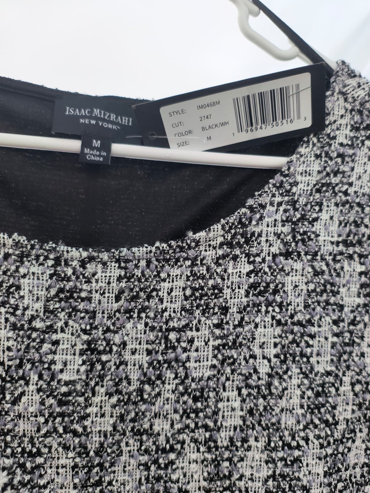 Issac Mizrahi New with Tags (NWT) Black & White Patterned Dress, Size M - Thumbnail 5