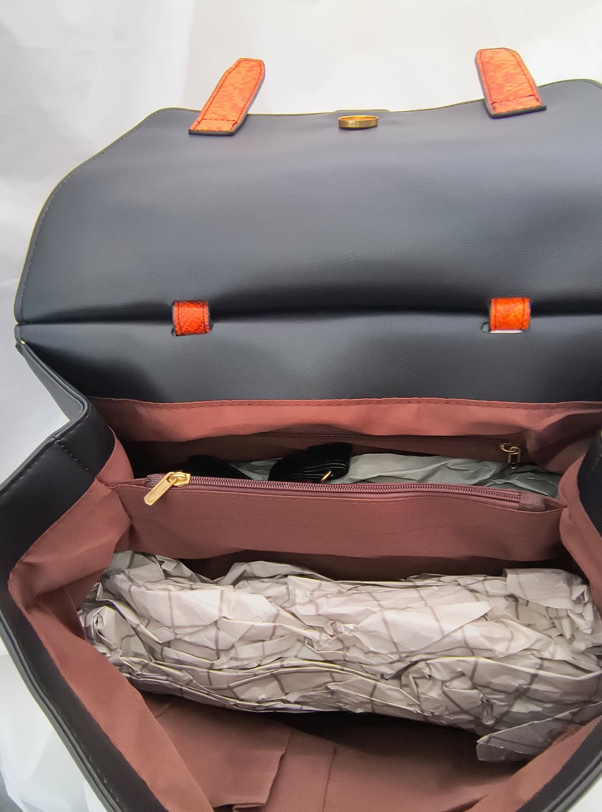 New Bag / Backpack / Handbag, with Snakeskin Pattern by Unknown Designer - Thumbnail 6