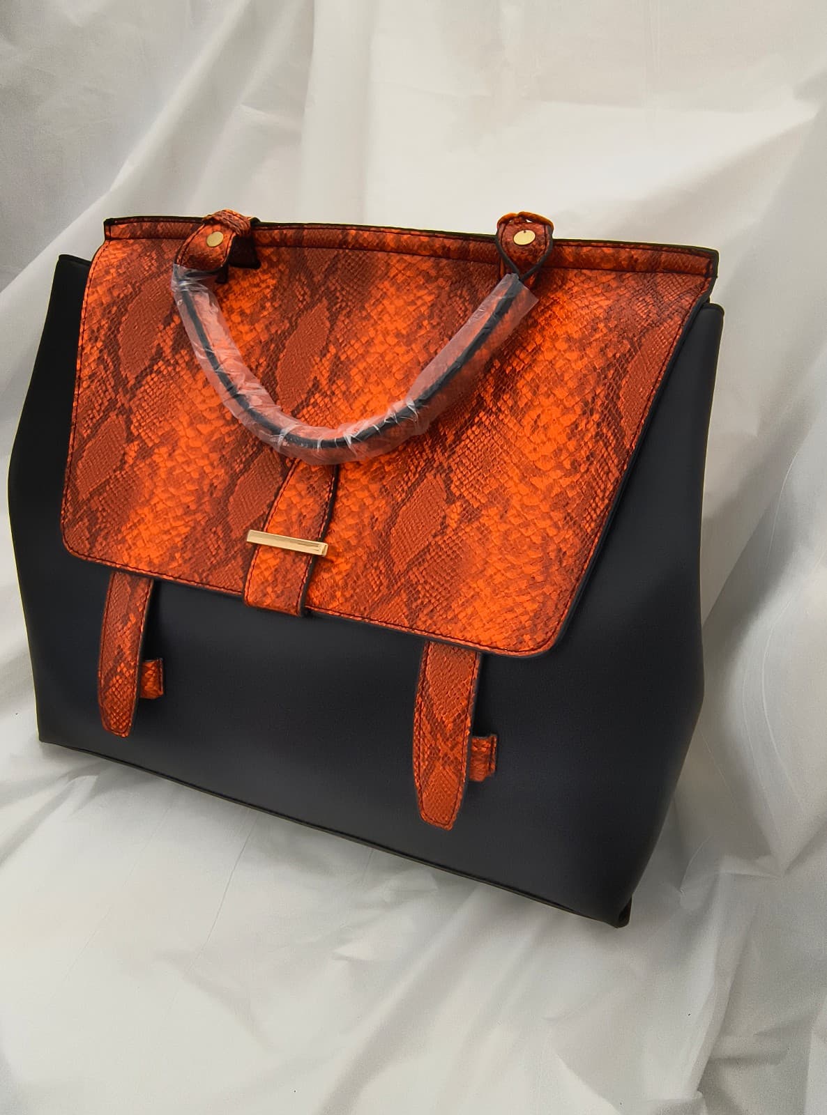 New Bag / Backpack / Handbag, with Snakeskin Pattern by Unknown Designer - Thumbnail 2