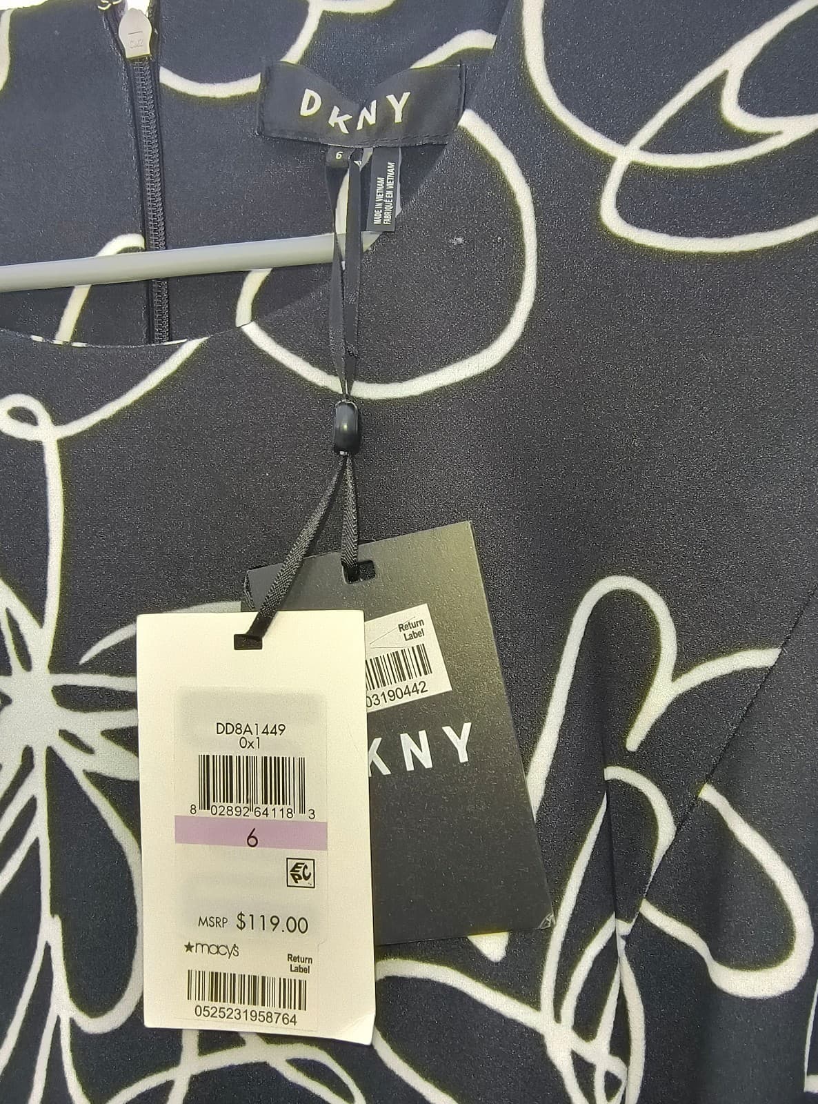 New with Tags (NWT) DKNY Black Dress, Size 6 - Thumbnail 6