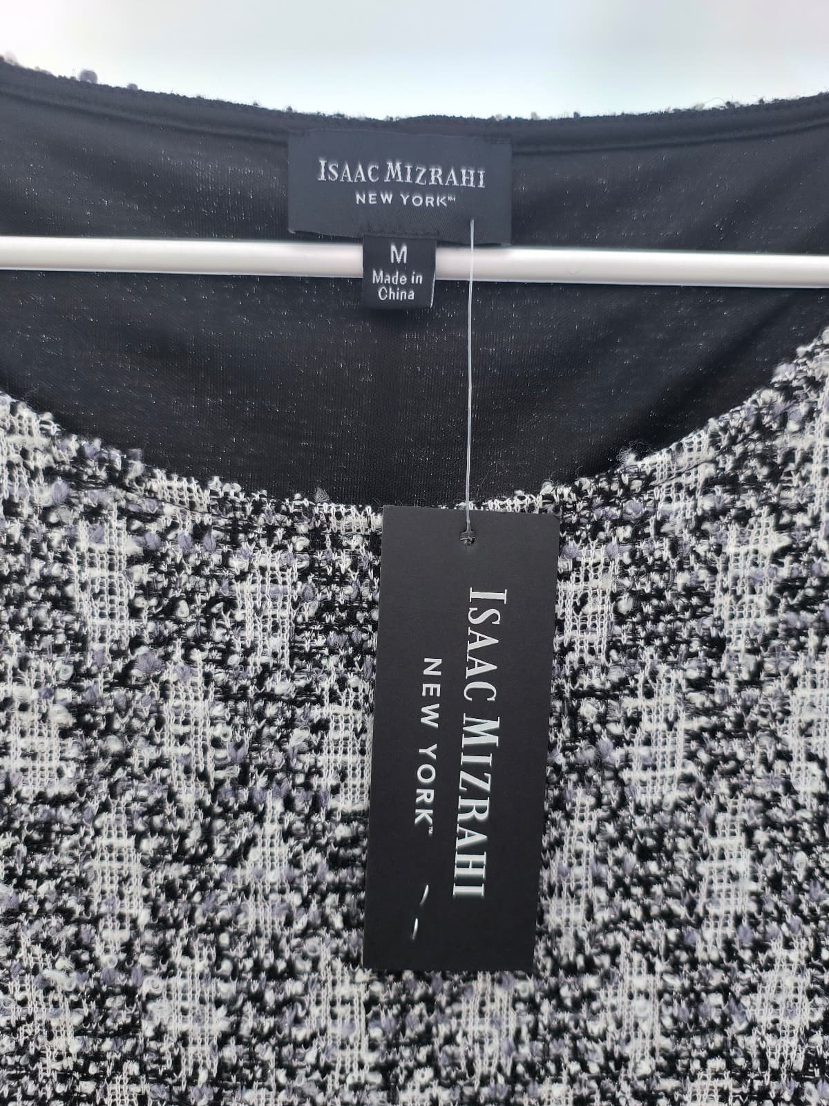 Issac Mizrahi New with Tags (NWT) Black & White Patterned Dress, Size M - Thumbnail 4