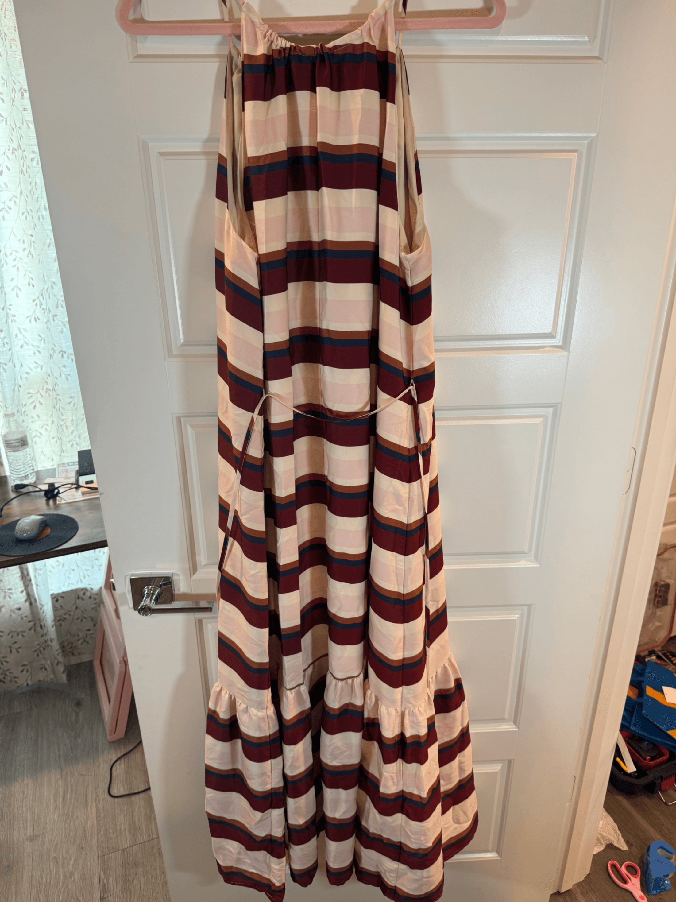 Banana Republic Striped Maxi Dress Size L
