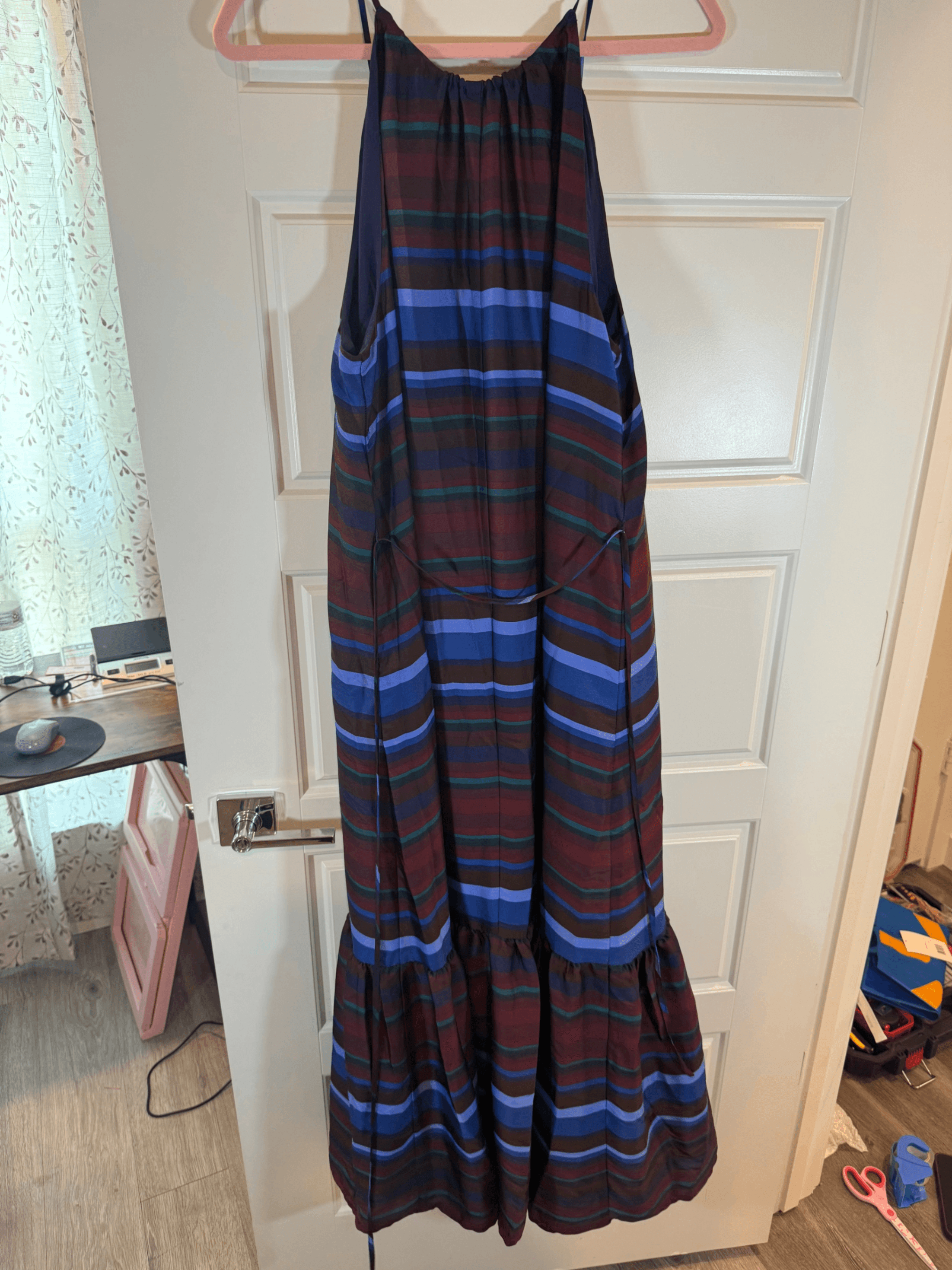 Banana Republic Striped Maxi Dress Size L