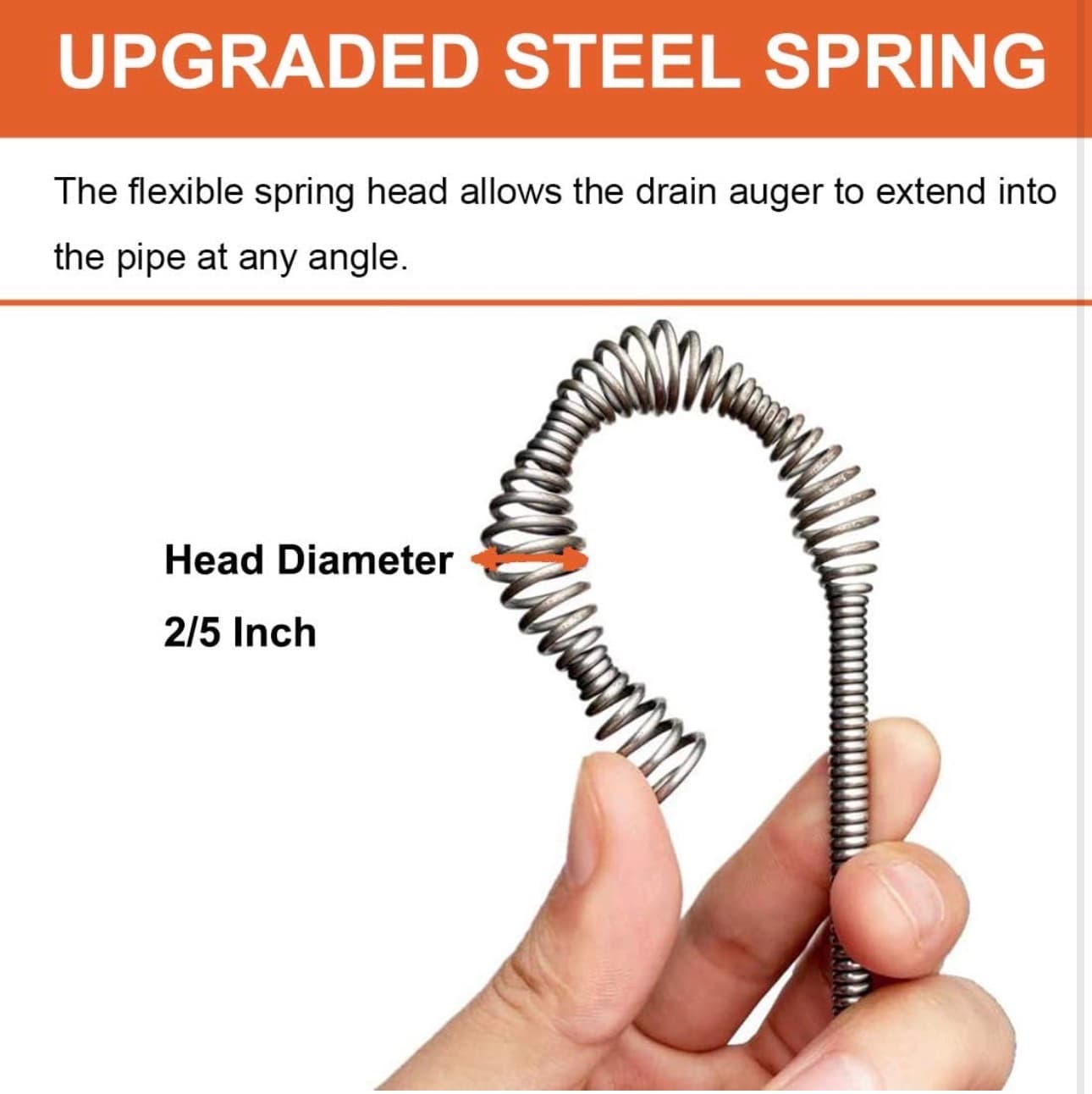 Drain Auger with Drill Attachment for 1/2" to 3" Pipes - Thumbnail 5
