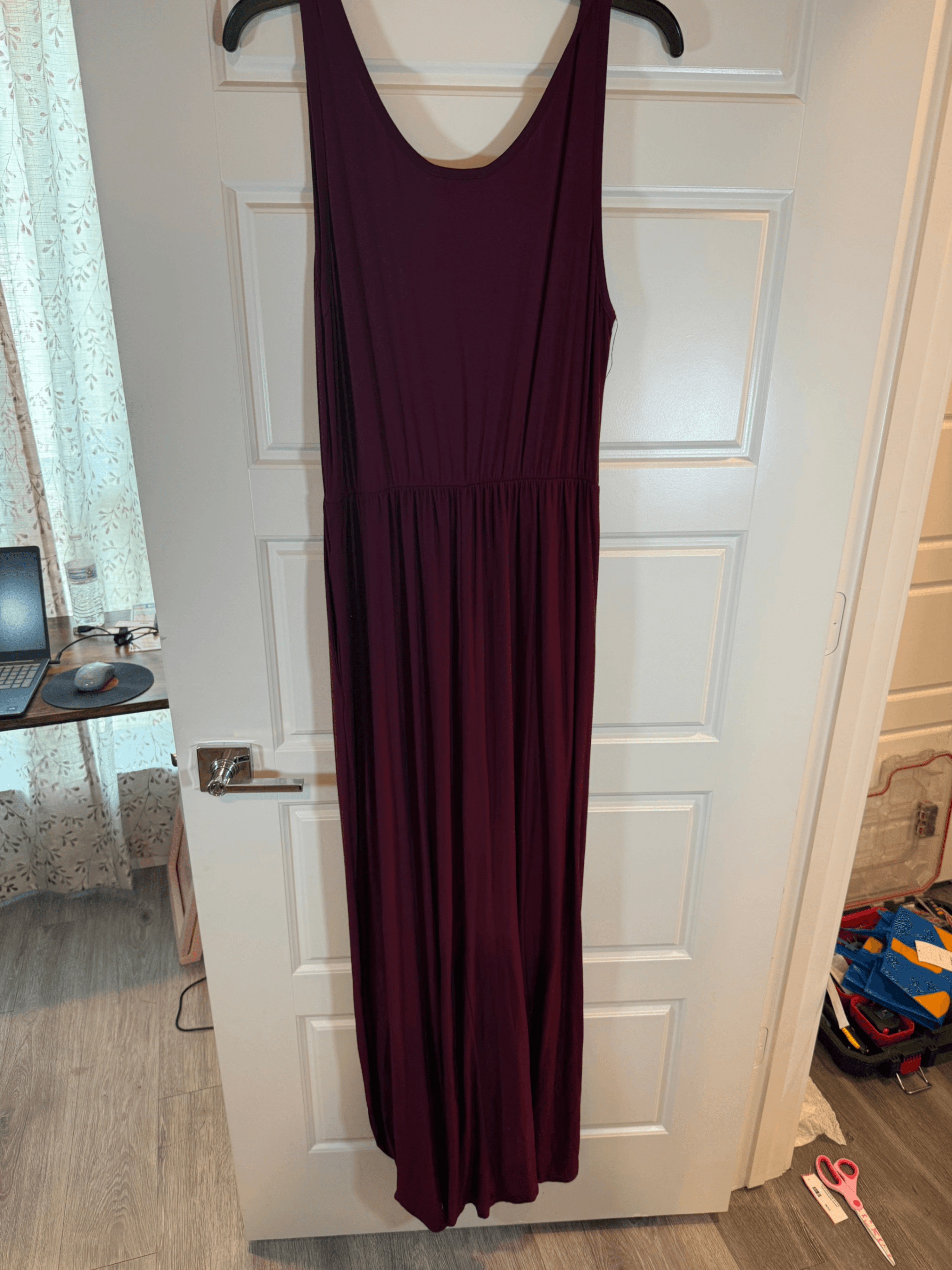 French atmosphere Plum Maxi Dress Size M