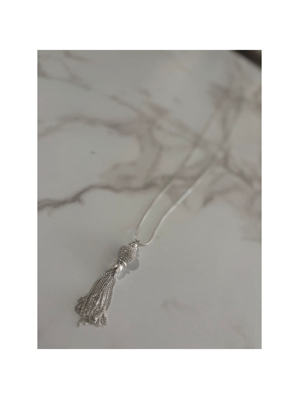 Nine West necklace Long Tassel Pendant - Thumbnail 4