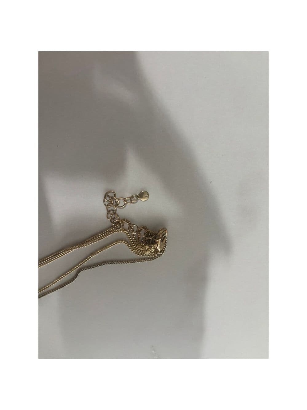 Liz Claiborne Silver tone 2 circle necklace - Thumbnail 3