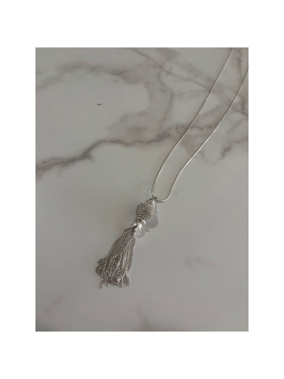 Nine West necklace Long Tassel Pendant - Thumbnail 2
