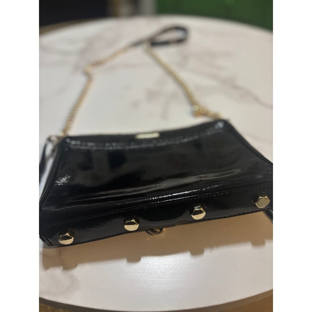 Rebecca Minkoff Black Clutch Crossbody Leather Bag Black - Thumbnail 6
