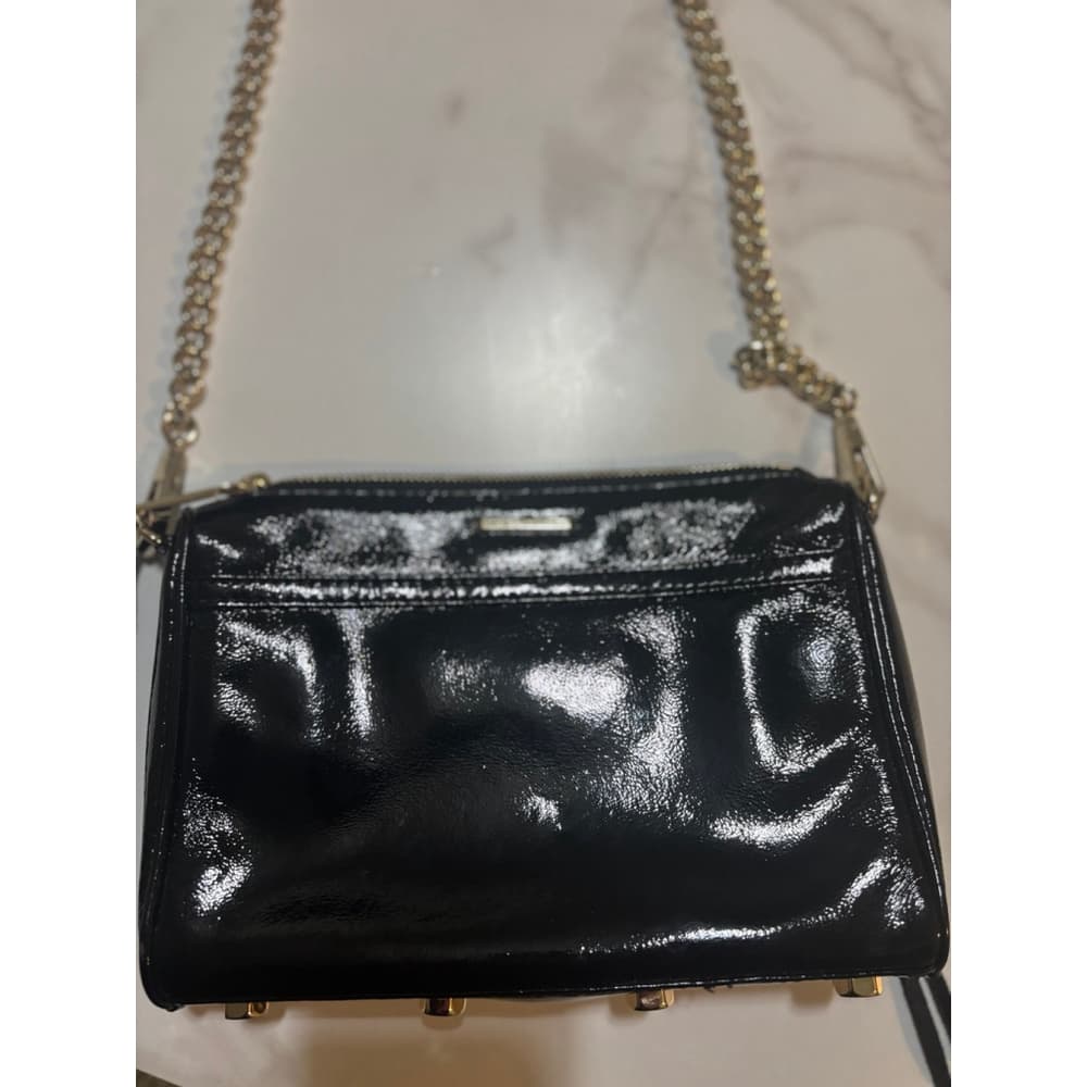 Rebecca Minkoff Black Clutch Crossbody Leather Bag Black - Thumbnail 5