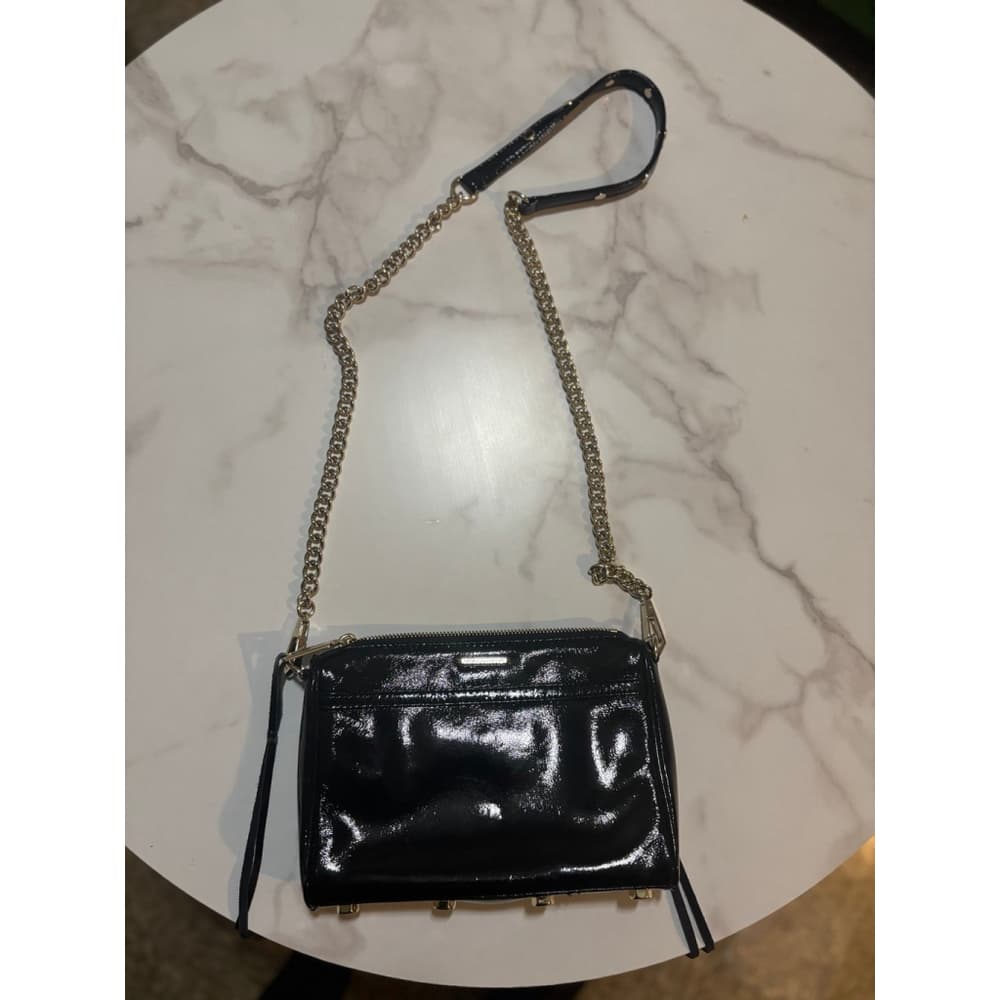 Rebecca Minkoff Black Clutch Crossbody Leather Bag Black - Thumbnail 4
