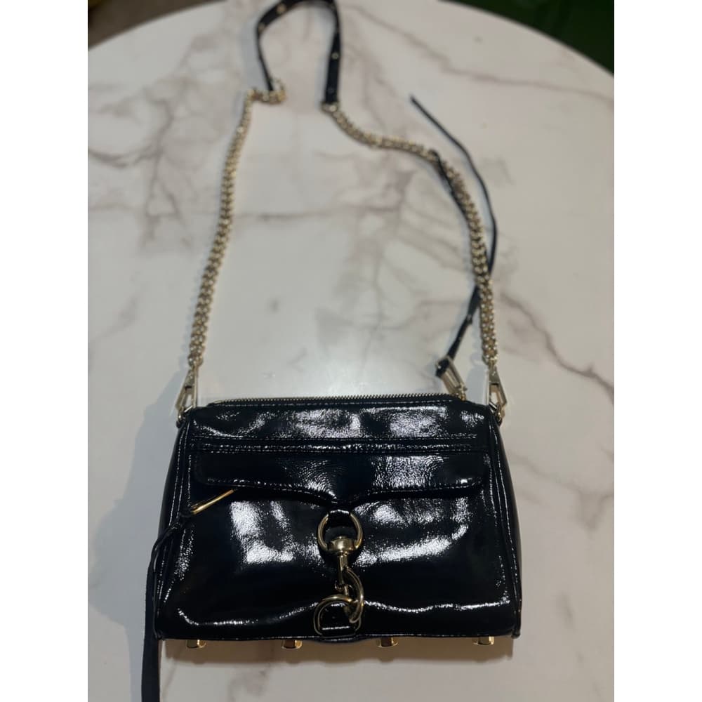 Rebecca Minkoff Black Clutch Crossbody Leather Bag Black