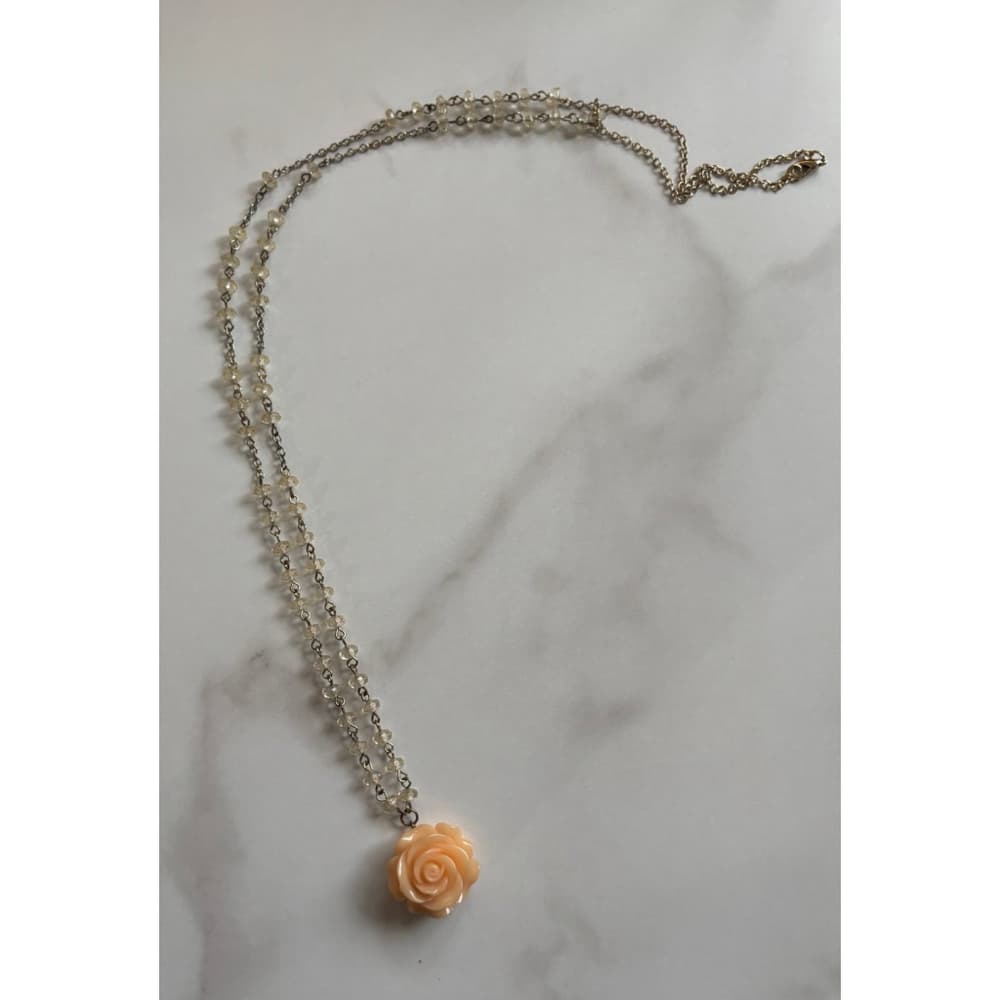 Rose Pendant Necklace - Thumbnail 2