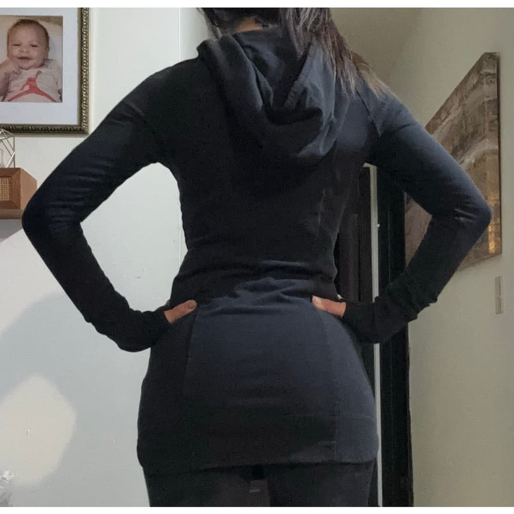 Athleta Hoodie Dress Black - Thumbnail 3