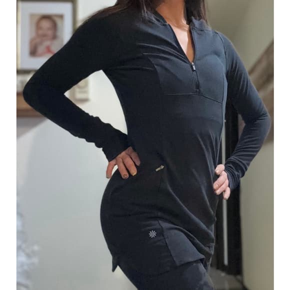 Athleta Hoodie Dress Black - Thumbnail 9