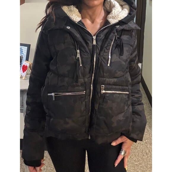 AVEC LES FILLES Bagatelle Camo Puffer Jacket Sz xSmall - Thumbnail 6