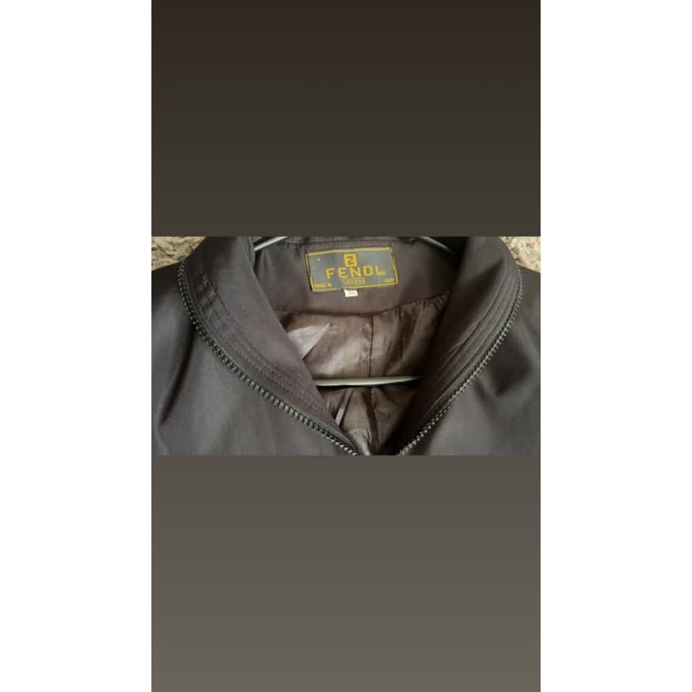 Vtg Fendi fancy black lightweight jacket - Thumbnail 3