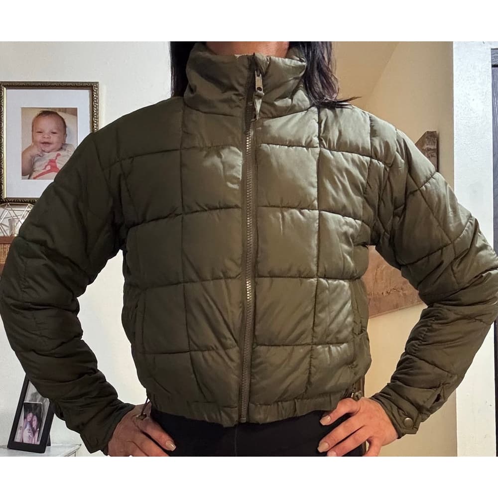 Aeropostale green puffer jacket - Thumbnail 5
