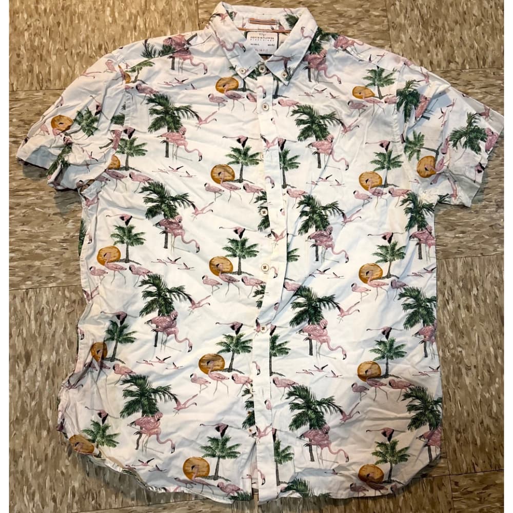 Denim & Flower shirt - Thumbnail 4
