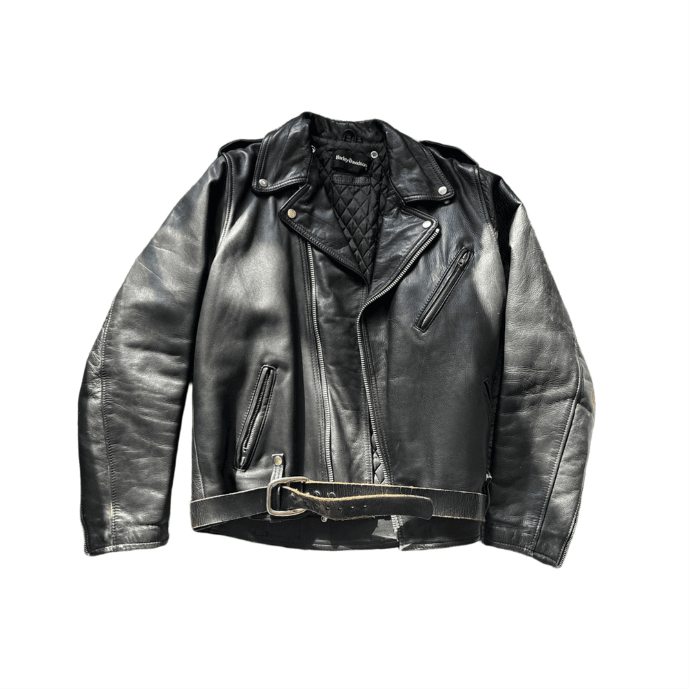 Vtg 1960s Harley Davidson Leather Jacket - Thumbnail 10