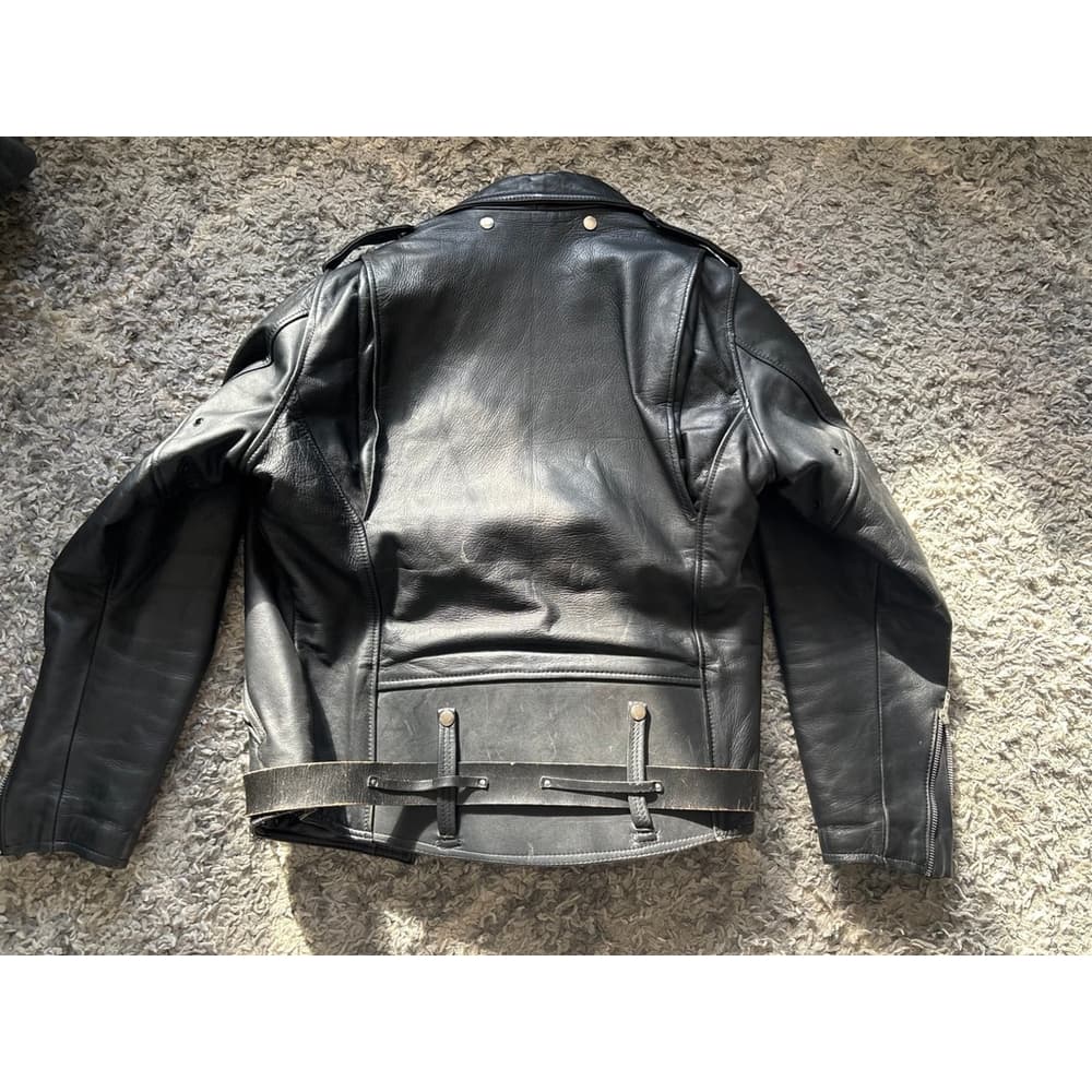 Vtg 1960s Harley Davidson Leather Jacket - Thumbnail 4