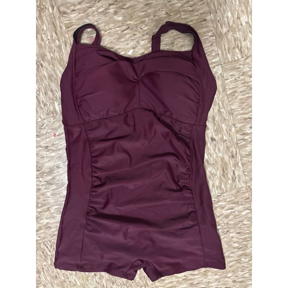Burgundy Swimsuit
