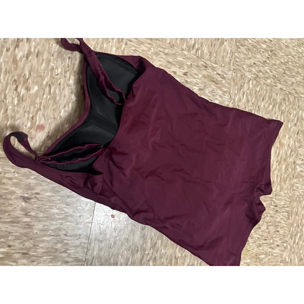 Burgundy Swimsuit - Thumbnail 2