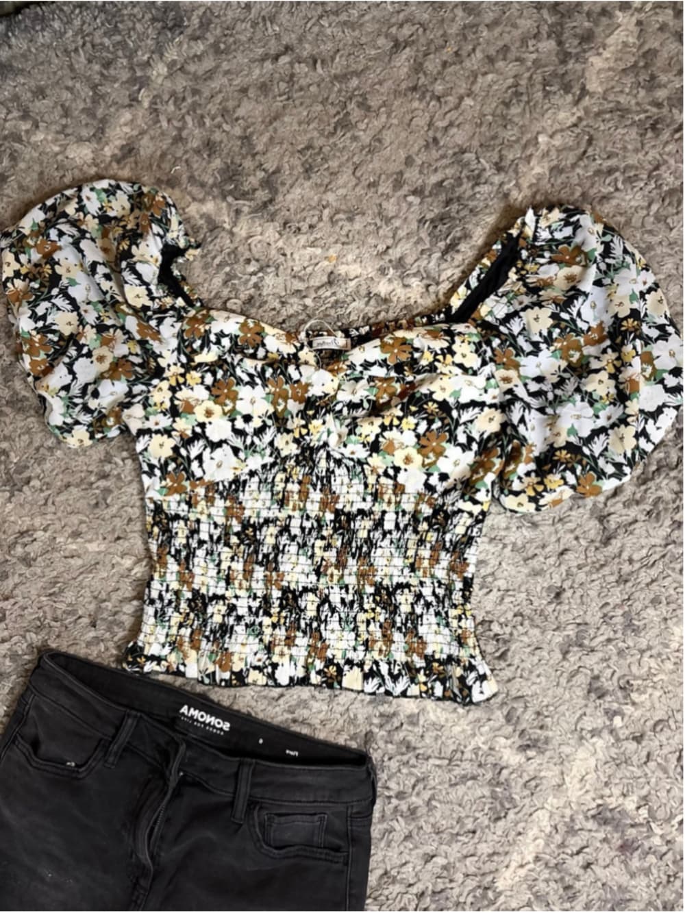 Dorose top & sonoma jeans set