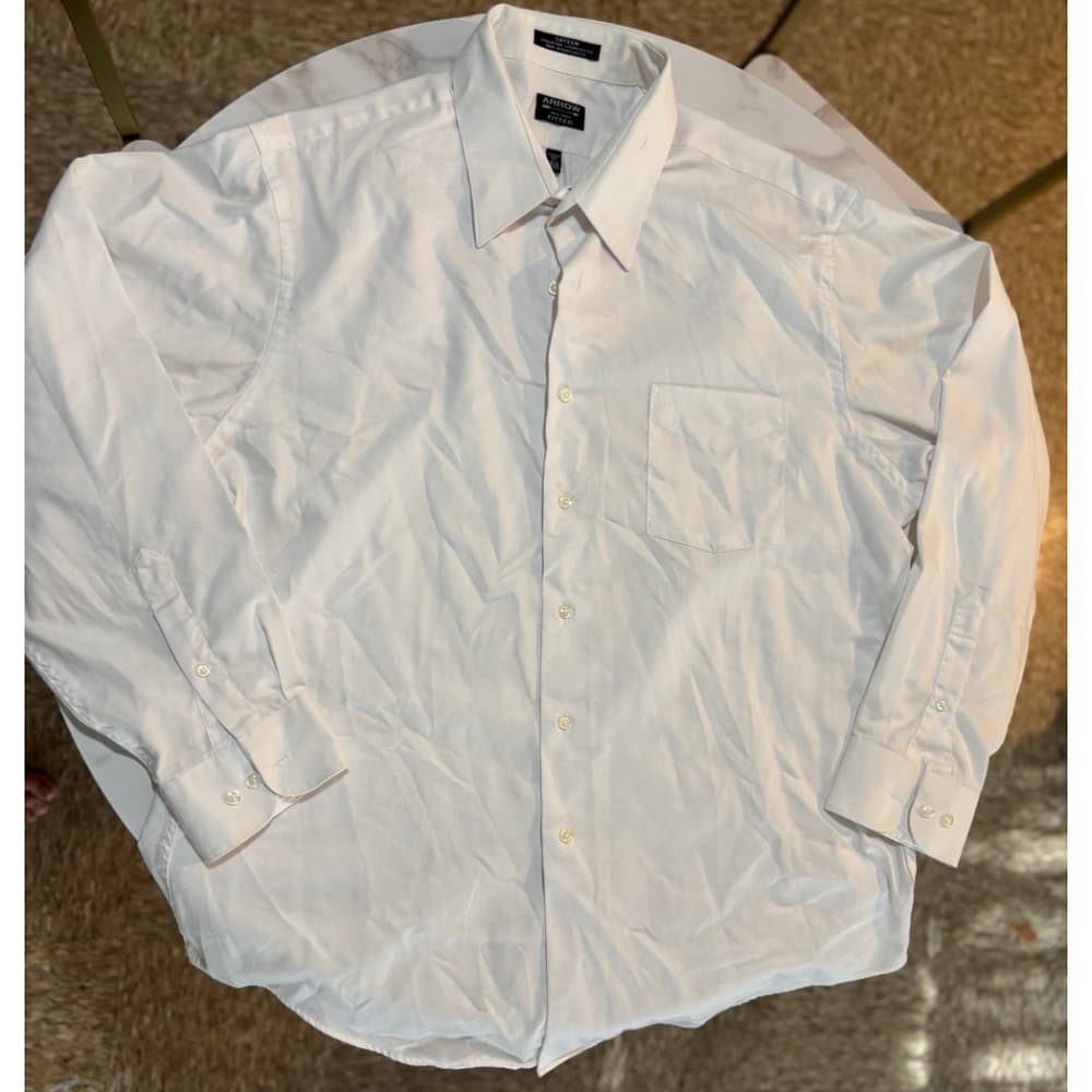 Arrow Fitted White Collard Shirt - Thumbnail 4