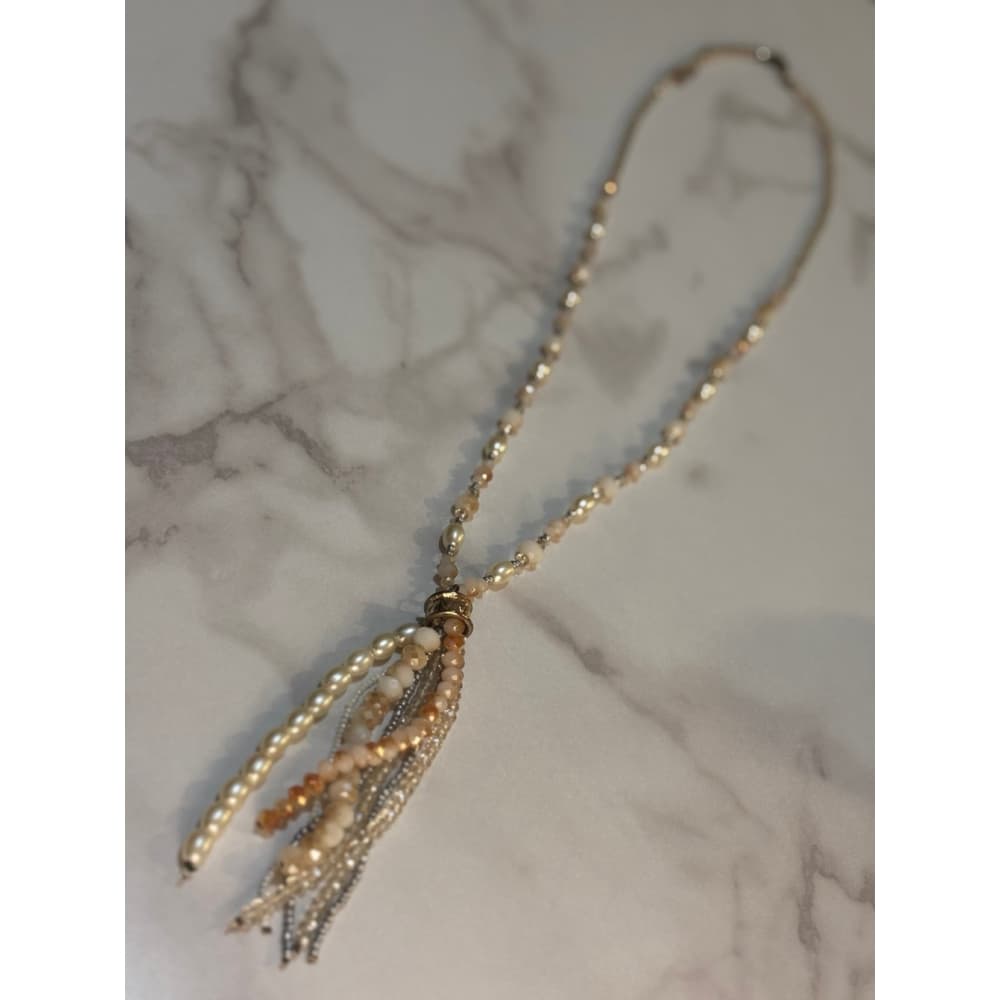 Beaded Tassel Necklace