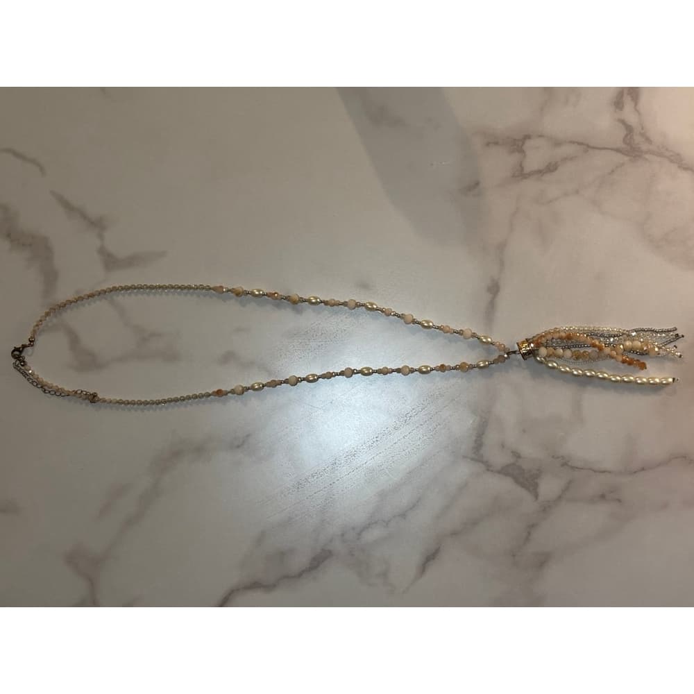 Beaded Tassel Necklace - Thumbnail 2