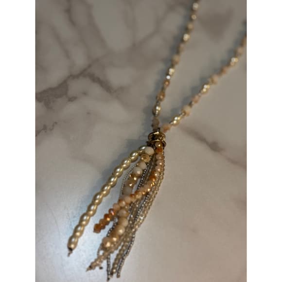 Beaded Tassel Necklace - Thumbnail 4