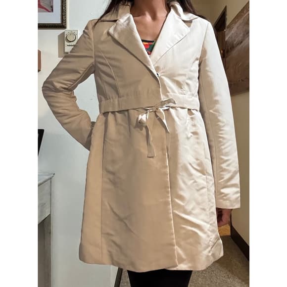 Petite LOFT Satin Trench Coat - Thumbnail 8