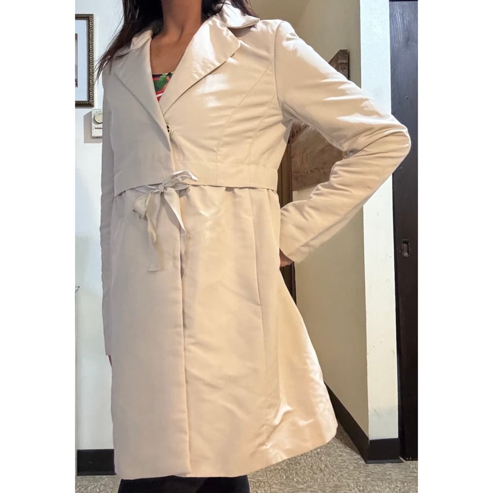 Petite LOFT Satin Trench Coat - Thumbnail 2