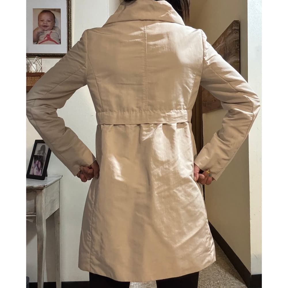 Petite LOFT Satin Trench Coat - Thumbnail 3