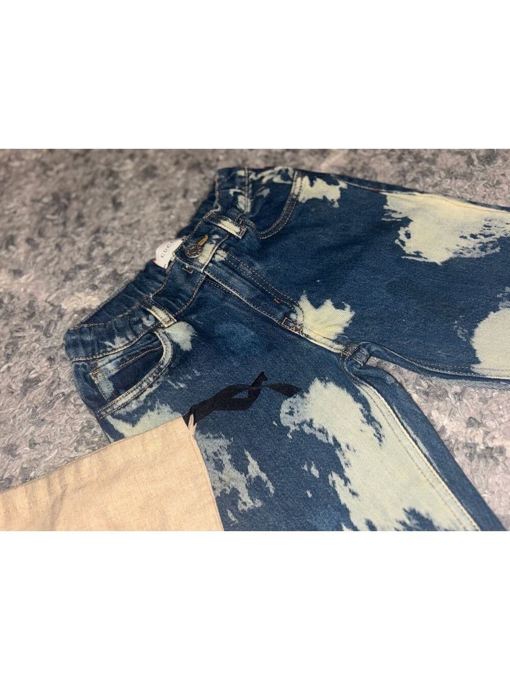 Gucci Kids Size 4 Jeans w/ Tie Dye Acid Wash NWOT