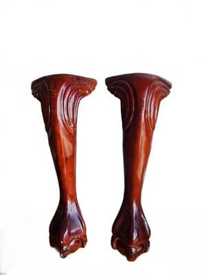 Ball & Claw Legs - set of 2 furniture legs, end table