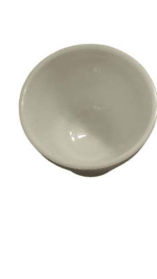 White Pedestal Goblet Cup Grape Vine Embossed Design - Thumbnail 3