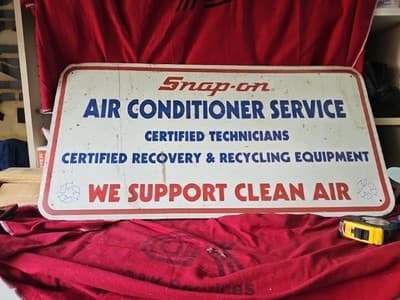Snap-on Original Sign Rare SS-1235 Sign Snapon Vintage 36 x 18 Collectible - Thumbnail 2
