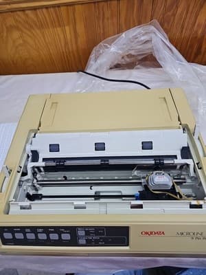 Okidata Microline 320 9-Pin Printer GE5253A Parts Or Need Repair See Description - Thumbnail 4