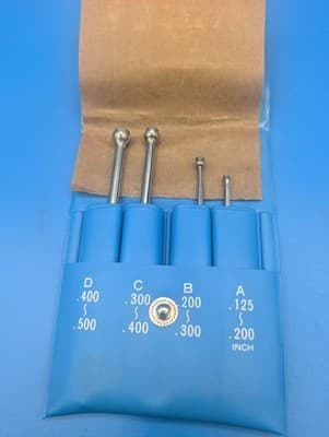 Enco No. 615-6250? Small Hole Gages 4 Piece Set w/ Pouch .125 - .500, A,B,C,D. - Thumbnail 6