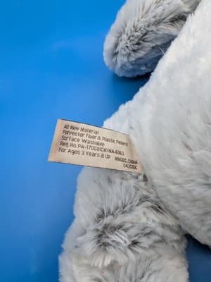 Hugfun International Winter Bear Plush Stuffed Gray Blue 17” Scarf Hat, St. Jude - Thumbnail 9