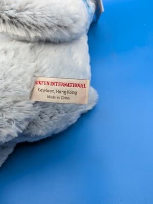 Hugfun International Winter Bear Plush Stuffed Gray Blue 17” Scarf Hat, St. Jude - Thumbnail 8