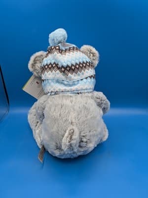 Hugfun International Winter Bear Plush Stuffed Gray Blue 17” Scarf Hat, St. Jude - Thumbnail 4