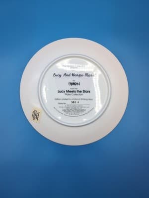 1997 The Hamilton Collection Plate Lucy Meets Stars Lucy & Harpo Marx - Thumbnail 2