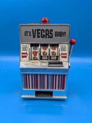 It's Vegas Baby! Slot Machine Coin Bank Toy