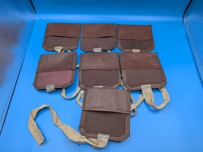 LOT OF 19 Surplus Mosin Nagant Canvas / Leather Field Cleaning Tool Pouch - Thumbnail 6