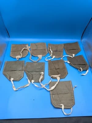 LOT OF 19 Surplus Mosin Nagant Canvas / Leather Field Cleaning Tool Pouch - Thumbnail 4