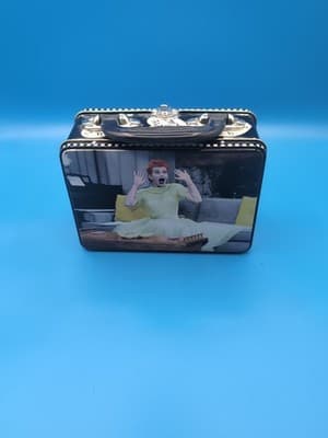 I Love Lucy Tin Metal Tote Lunchbox LTD ED Collectible Vandor 7”x 5” x 3” Vandor - Thumbnail 3