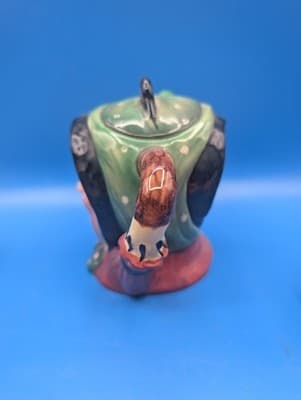 Vintage Beswick Ware Sairey Gamp Porcelain Teapot Toby Dickens Character #691 - Thumbnail 2